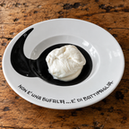 Buffalo burrata on the AMB plate